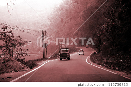 Mountain Road Towards Gangtok Sikkim 116739813