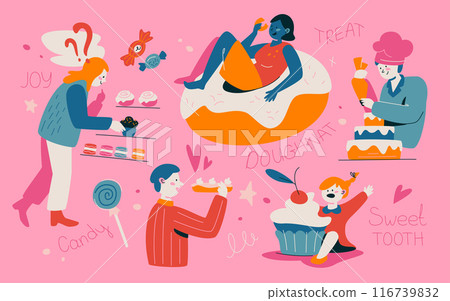 Confectionary - modern flat design style illustration Confectionary - modern flat design style illustration 116739832