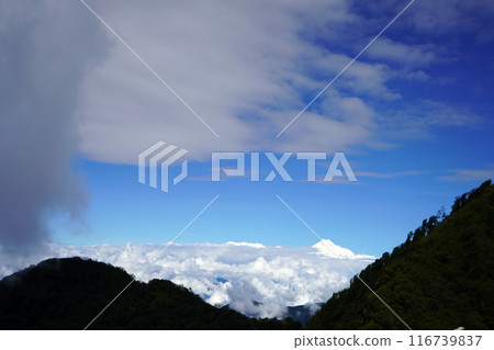 Kanchenjunga Peak view from Silk Route Sikkim Kanchenjunga Peak view from Silk Route Sikkim 116739837