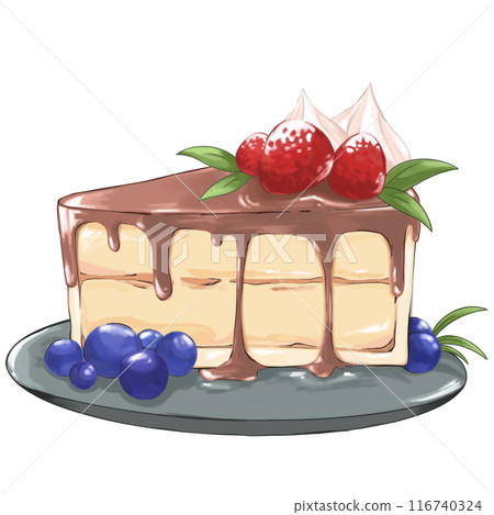 chocolate_cake_with_strawberries_en_top 116740324
