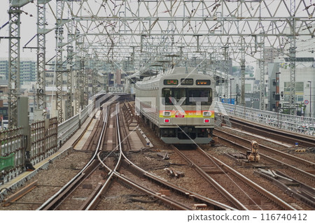 The view from the platform at Futako Tamagawa Station on the Oimachi Line The view from the platform at Futako Tamagawa Station on the Oimachi Line 116740412