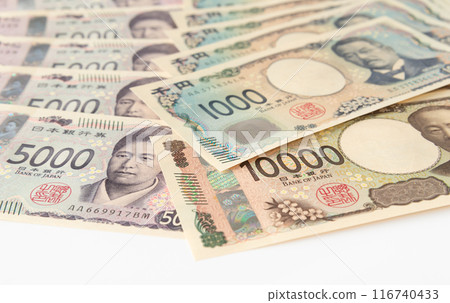 Three types of banknotes: various banknotes, new banknotes Three types of banknotes: various banknotes, new banknotes 116740433