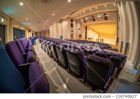 A concert hall where preparations are underway before the concert begins A concert hall where preparations are underway before the concert begins 116740627