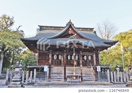 The main shrine of Ohara Hachiman Shrine in Hita City, Oita Prefecture 116740849