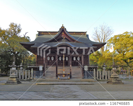 大分縣日田市總守護大原八幡宮的有形文化財產參拜殿 116740885