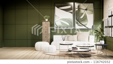 Green Living Room Design have sofa modern and decoration. Green Living Room Design have sofa modern and decoration. 116742032