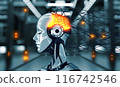 Advanced Robotic Woman with Neural Wires 116742546