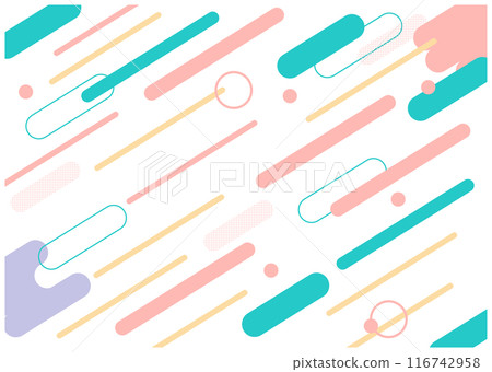 可愛的背景材料孟菲斯圖案 可愛的背景材料孟菲斯圖案 116742958