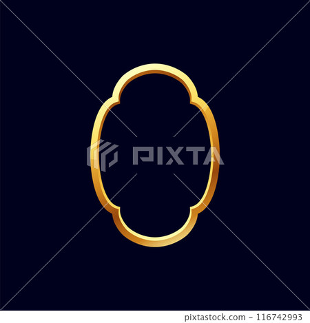 Medieval golden frame vector illustration Medieval golden frame vector illustration 116742993