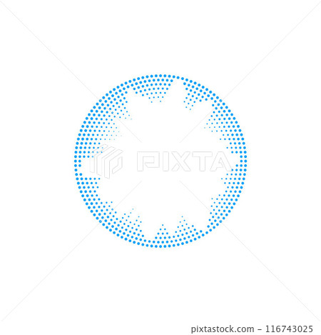 Radial sound wave pattern vector illustration 116743025