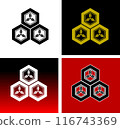 Naoe Kanetsugu family crest: Three-leaf tortoiseshell pattern 116743369