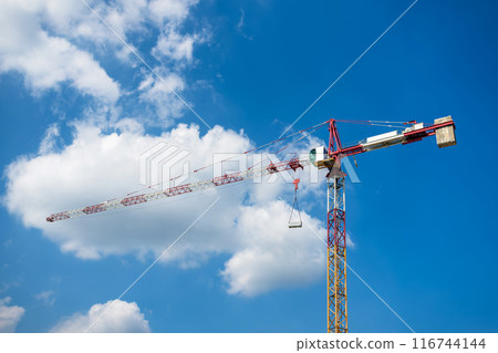 Crane ad blue sky 116744144