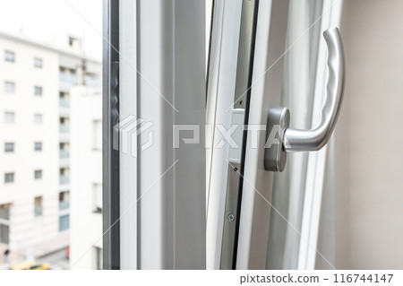 Window aluminum open detail 116744147