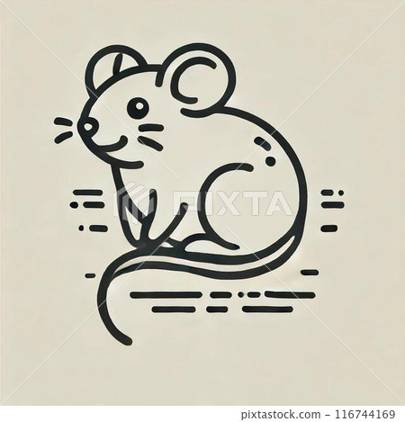 Illustration of a simple mouse 116744169
