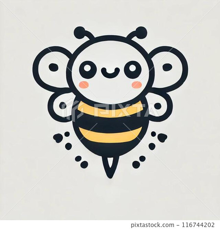 簡單的蜜蜂插畫 116744202