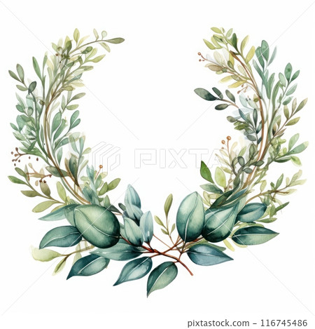 Thalia Leaf isolated on white background Thalia Leaf isolated on white background 116745486