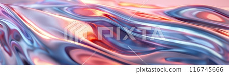 Abstract swirling pattern in pink, blue, and white. 116745666
