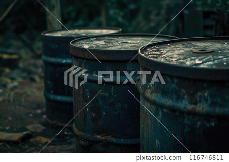Toxic Barrel Warning: Environmental Emergency 116746811
