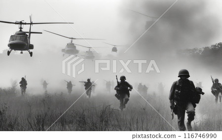 Brave Marines Descend: Helicopter Landing Brave Marines Descend: Helicopter Landing 116746990