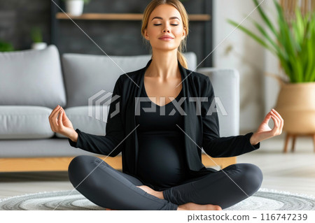 Inner Peace: Expectant Mother's Yoga Session Inner Peace: Expectant Mother's Yoga Session 116747239