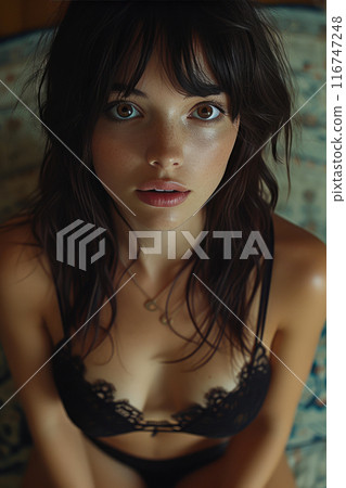 Ethereal Elegance: Long-Haired Beauty with Enchanting Eyes Ethereal Elegance: Long-Haired Beauty with Enchanting Eyes 116747248