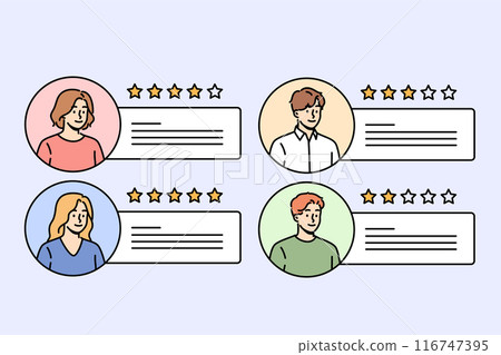 Rating and feedback on profiles of people with ratings from clients or service users. 116747395