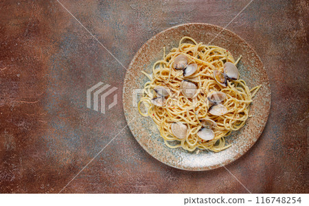 spaghetti vongole, venerki, homemade, no people, spaghetti vongole, venerki, homemade, no people, 116748254