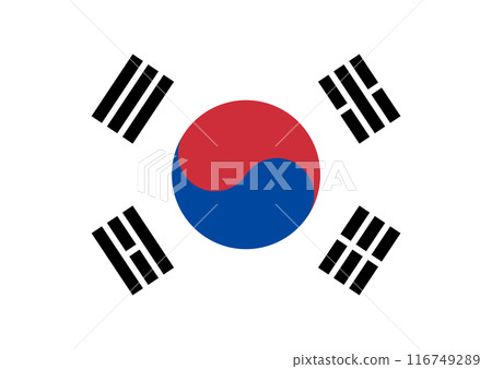 National flag Korea 116749289