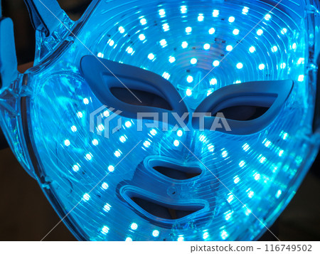 Blue light therapy mask interior Blue light therapy mask interior 116749502