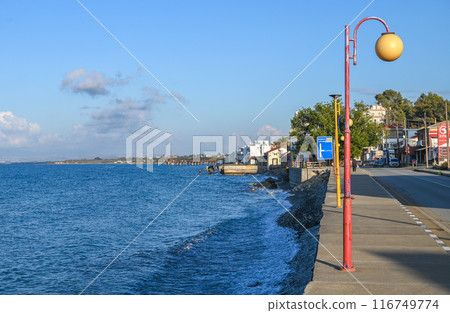 promenade overlooking the Mediterranean Sea in Cyprus 3 promenade overlooking the Mediterranean Sea in Cyprus 3 116749774