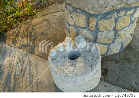 An old stone mill near a restaurant in Cyprus 5 An old stone mill near a restaurant in Cyprus 5 116749792