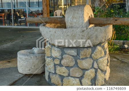 An old stone mill near a restaurant in Cyprus 8 An old stone mill near a restaurant in Cyprus 8 116749809