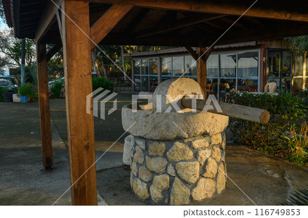 An old stone mill near a restaurant in Cyprus 9 An old stone mill near a restaurant in Cyprus 9 116749853