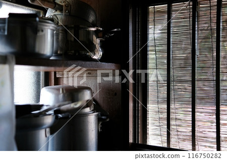 Kitchen scene in an old house Kitchen scene in an old house 116750282