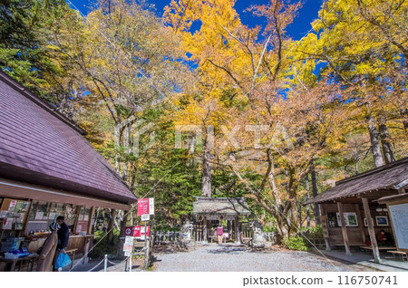 [秋天的上高地]穗高神社奧宮 116750741