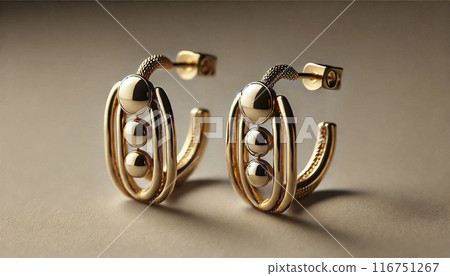 貴金屬金耳環 116751267