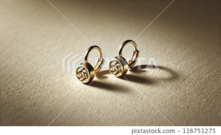 貴金屬金耳環 116751275