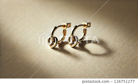 貴金屬金耳環 116751277