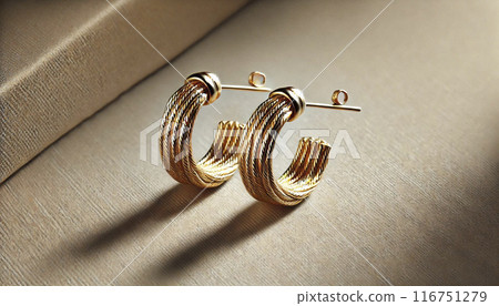 貴金屬金耳環 116751279