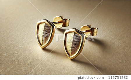 貴金屬金耳環 116751282