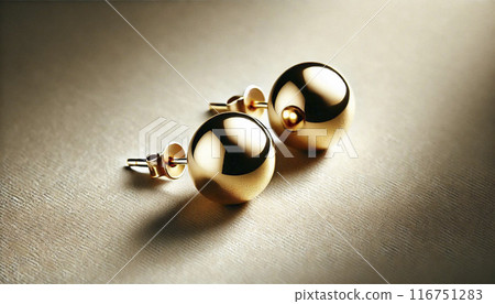 貴金屬金耳環 116751283