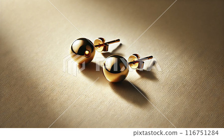 貴金屬金耳環 116751284