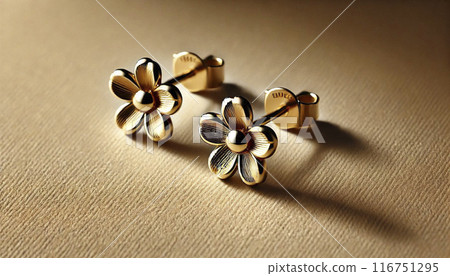 貴金屬金耳環 116751295