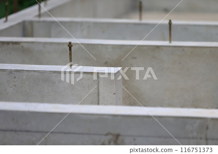 房子的混凝土基礎 116751373