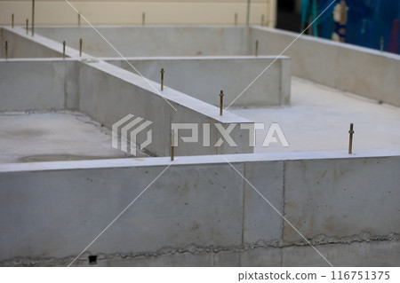Concrete foundation of the house 116751375