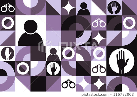 International Day of the Victims of Enforced Disappearances. August 30. Seamless geometric pattern International Day of the Victims of Enforced Disappearances. August 30. Seamless geometric pattern 116752008