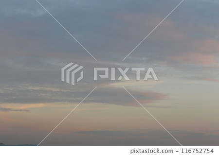 Twilight sky with clouds in the sunset. 116752754