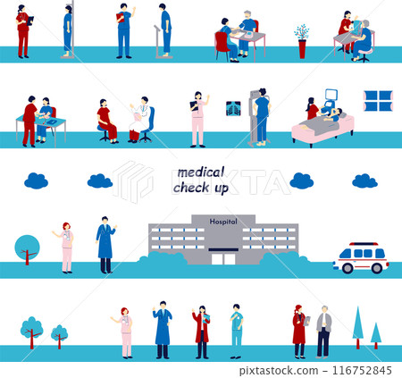 People undergoing health check-ups 116752845