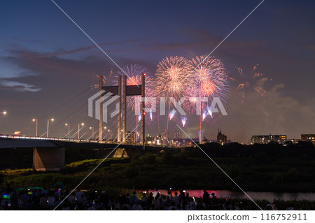 《Tokyo》Fireworks and Koremasa Bridge・TOKYO City Pop Fireworks 116752911