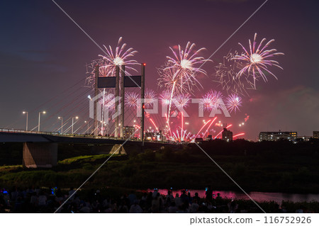 《Tokyo》Fireworks and Koremasa Bridge・TOKYO City Pop Fireworks 116752926